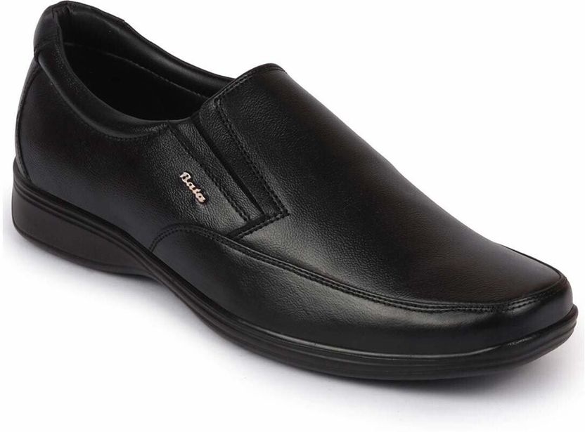 Bata Men's Black Slip-On Formal Shoes Size 7 - Image 3