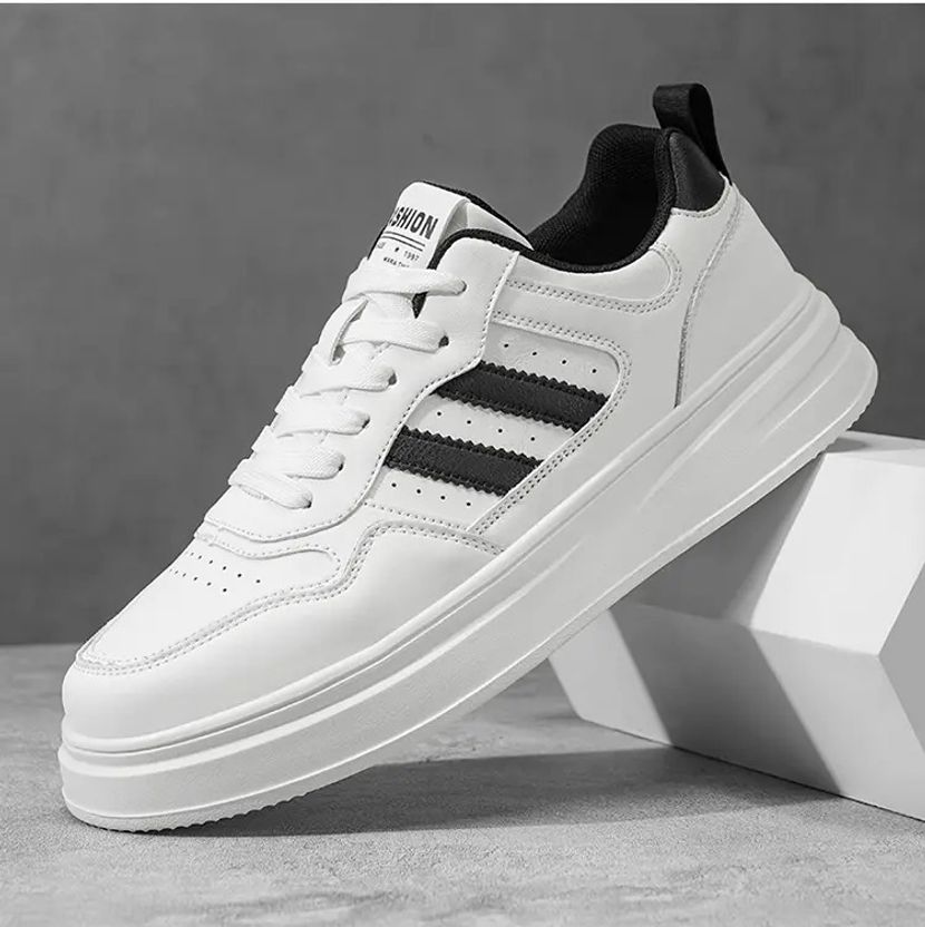 STRANGER BROTHERS White & Black Men's Sneaker - Image 1