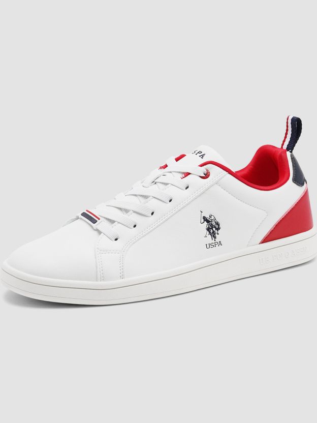 U.S. POLO ASSN. Men's Off White Sneakers Size 9 - Image 3