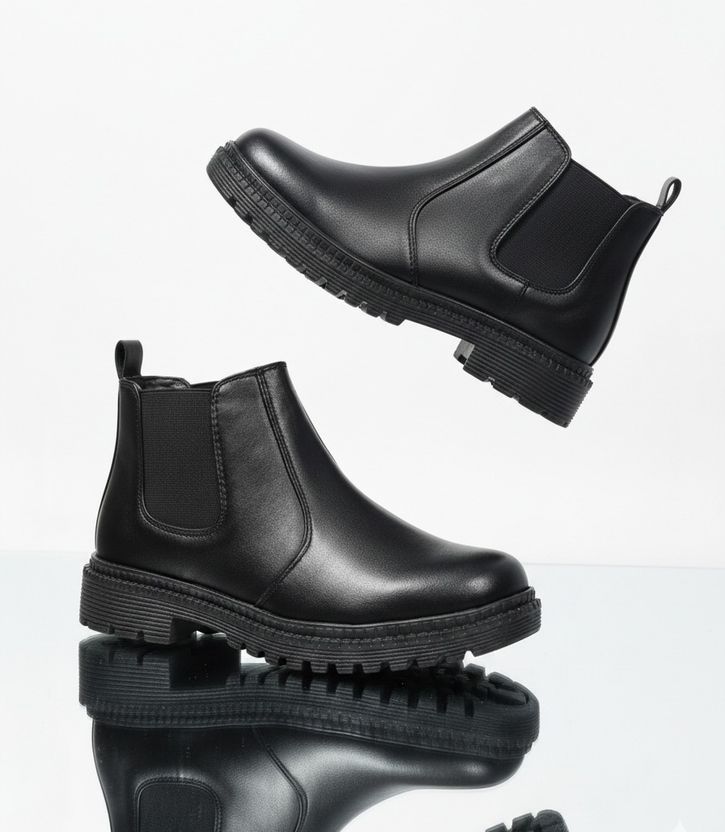 Marcino Men Chelsea Slip-on Synthetic Leather Boots - Image 3