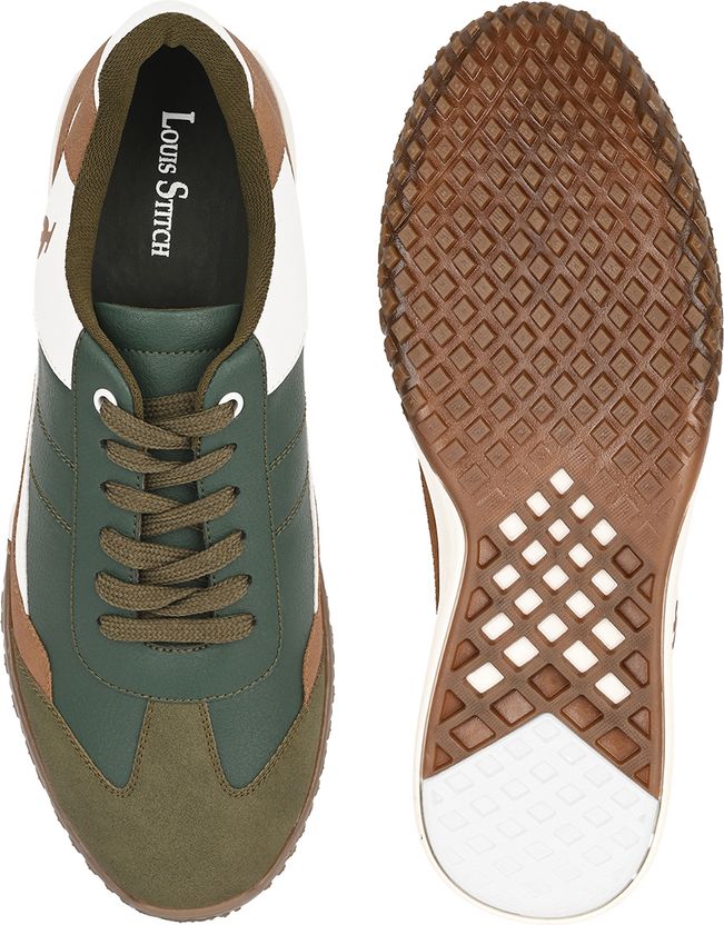 Louis Stitch Men's Green Tan Sneaker, UK-6 - Image 9