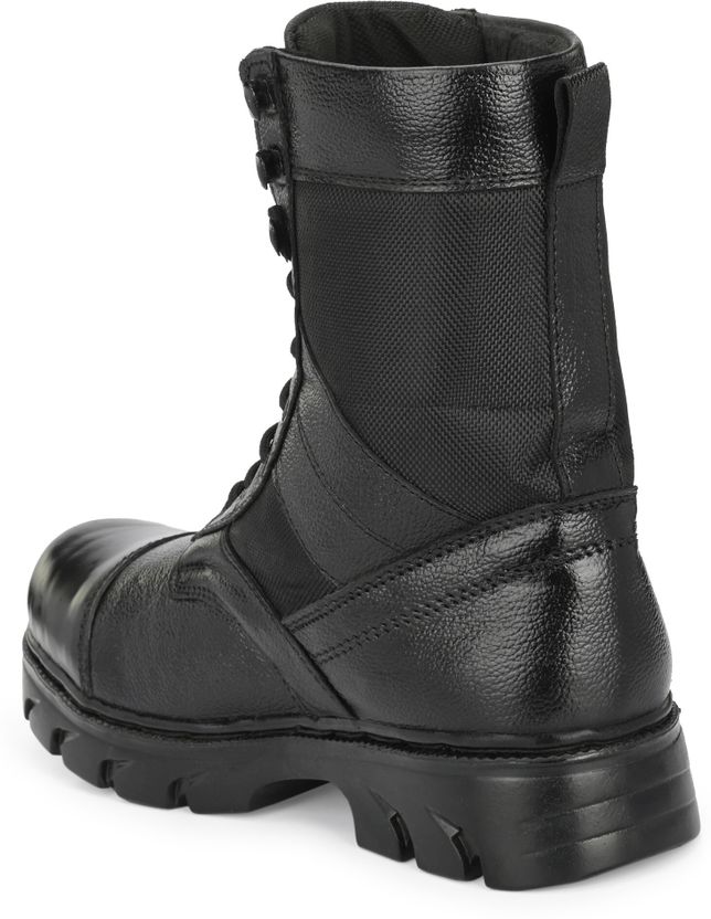 House of Common Genuine Leather Combat Army Boots for Men - Image 4