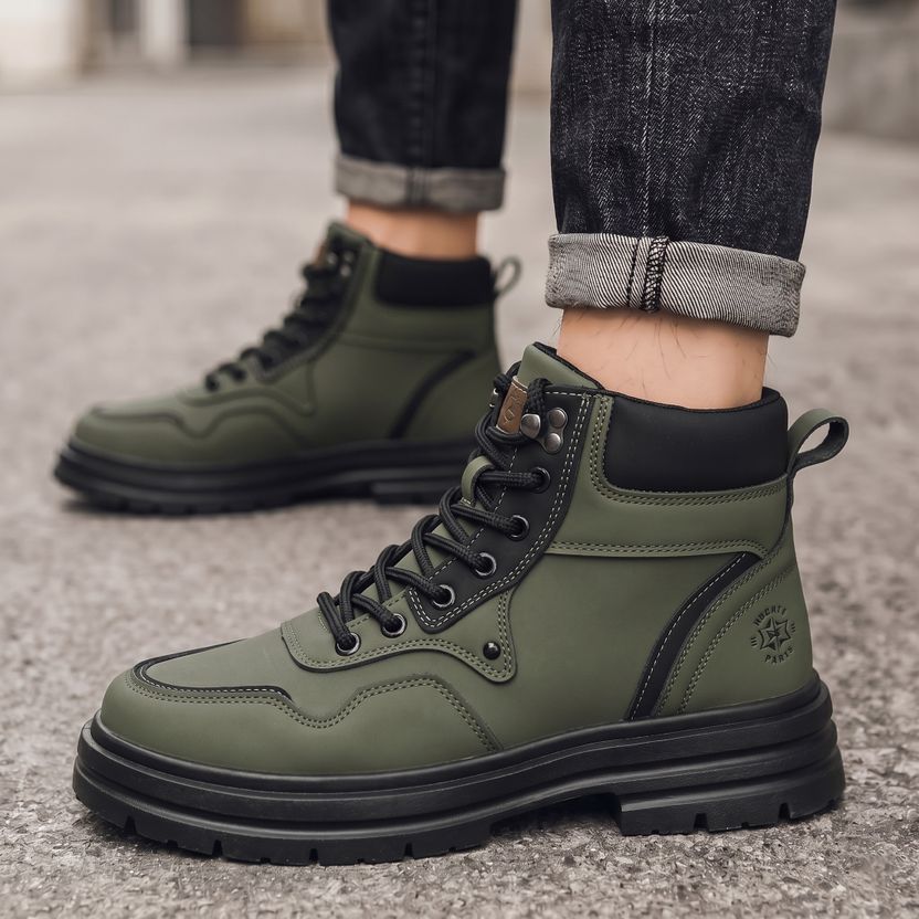 6ONE9 Men's Black High Ankle Sneaker Boots - Image 3
