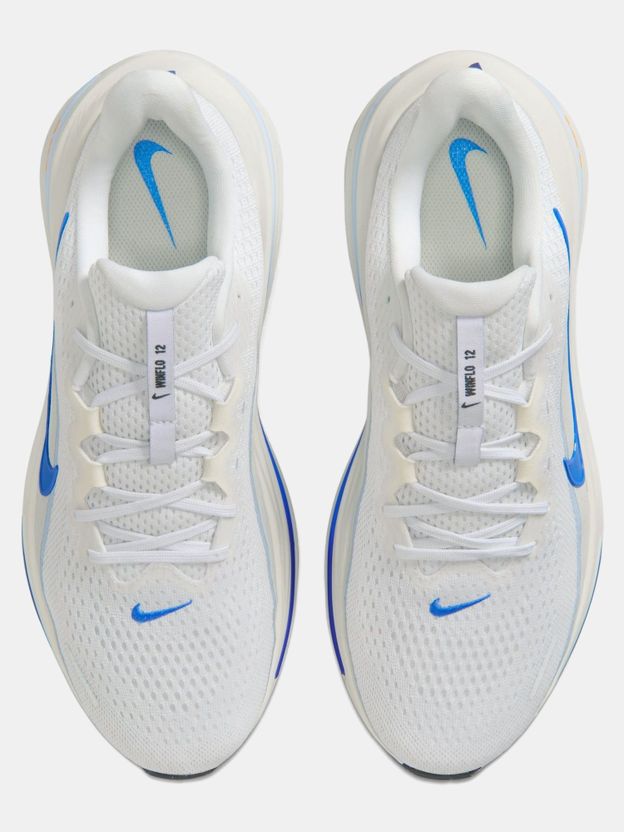 Nike Air Winflo 12 Men's Running Shoes (White, Blue, 6) - Image 5