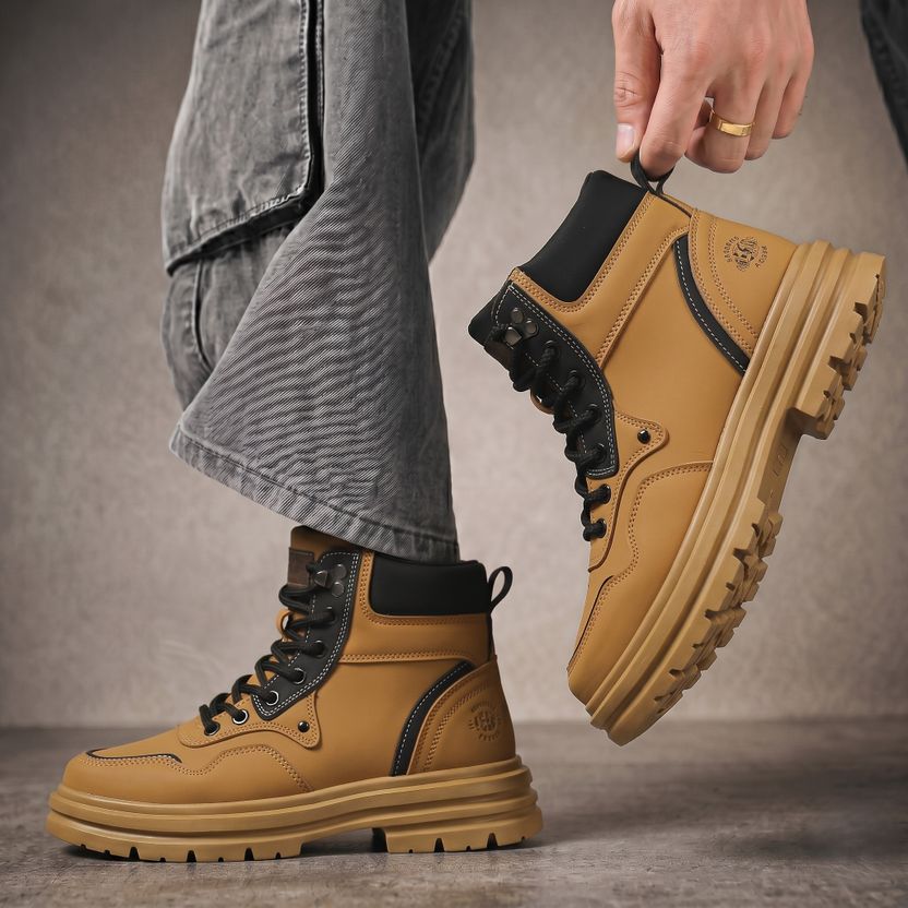 6ONE9 Men's Black High Ankle Sneaker Boots - Image 10