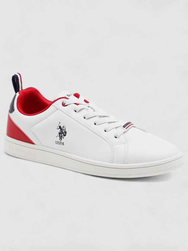 U.S. POLO ASSN. Men's Off White Sneakers Size 9 - Image 2