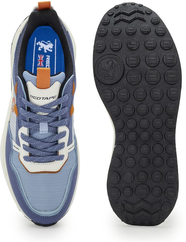 RED TAPE Men's Red Lifestyle Sneakers - Image 5