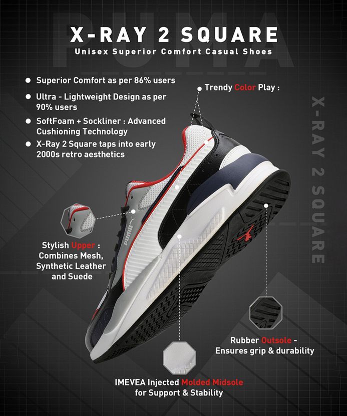 PUMA X-Ray 2 Square Men's Sneakers - Image 8