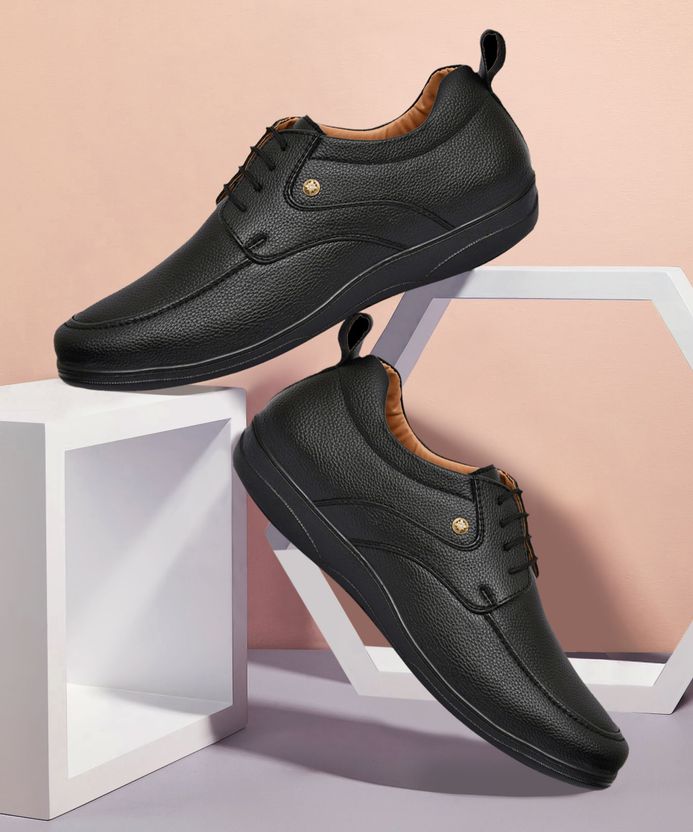 Restroad Classic Lace-Up Formal Shoes for Men - Image 1