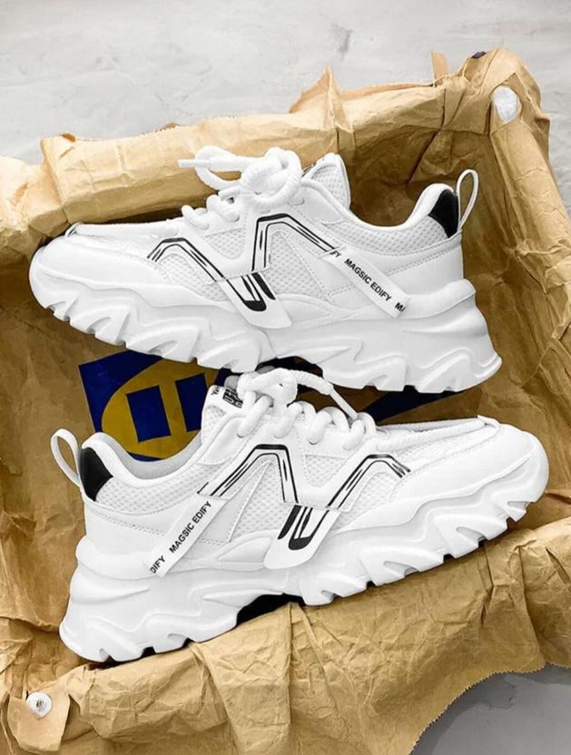 tigonis White Premium Quality Sneakers - Image 1