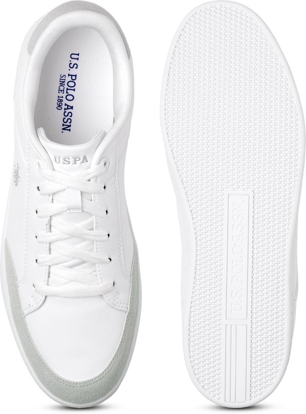 U.S. POLO ASSN. VANCER 2.0 Men's White Sneakers 9 - Image 7
