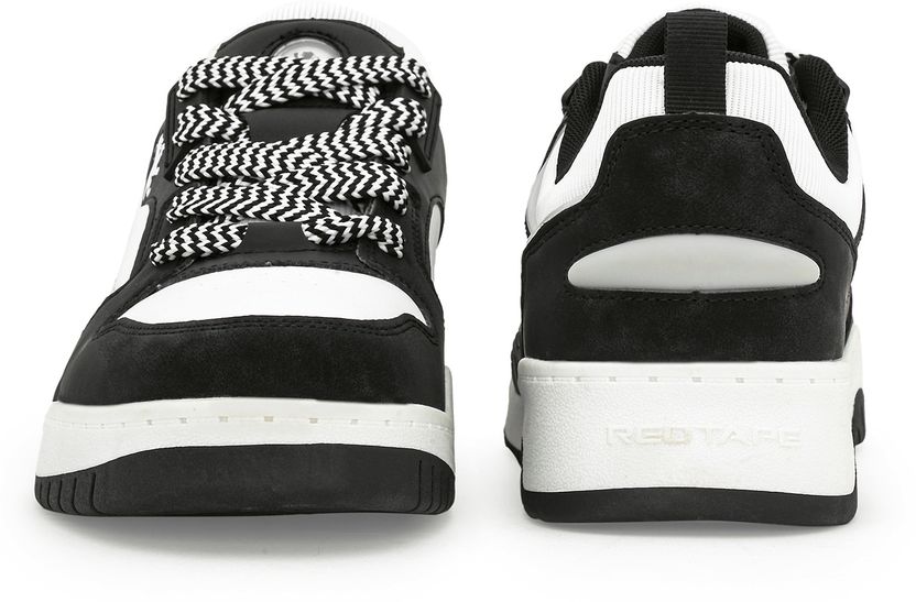 RED TAPE Men White Black Sneakers - Image 6