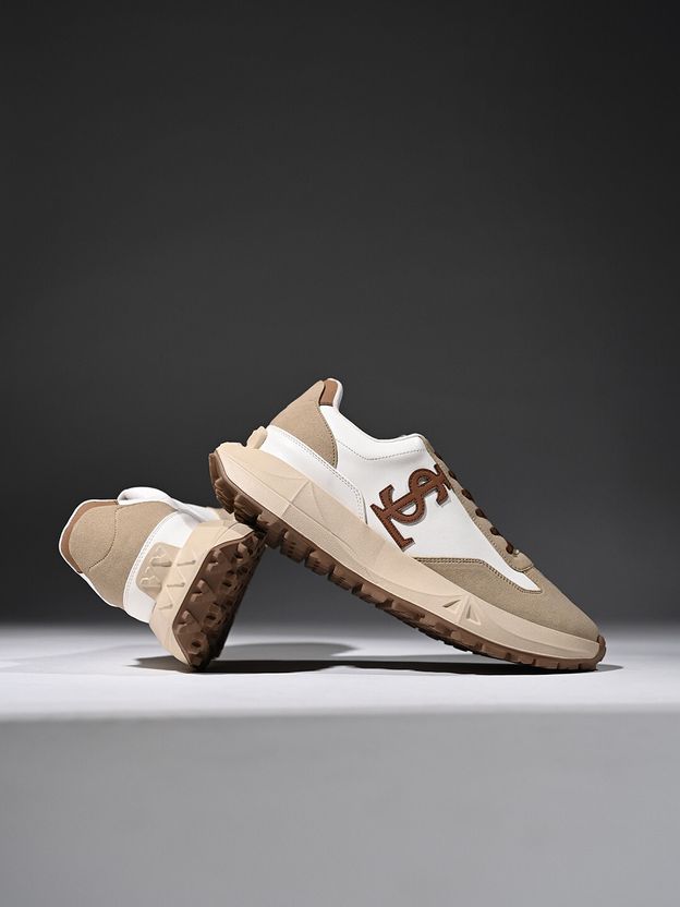 Louis Stitch Men's White and Beige Sneaker - Image 5