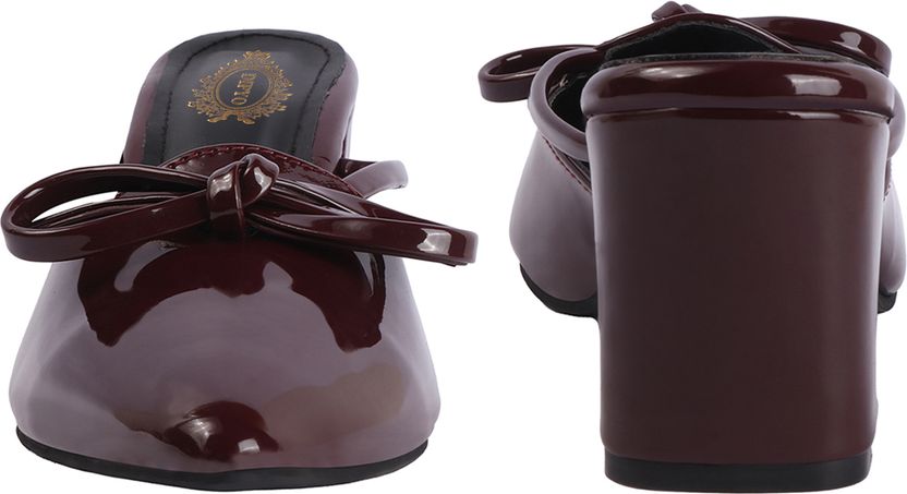 Dipyo Women Bellies Sandal Maroon 8 - Image 3