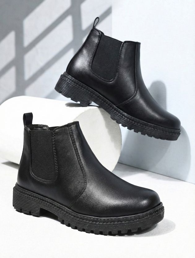 Marcino Men Chelsea Slip-on Synthetic Leather Boots - Image 1