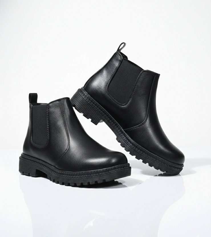 Marcino Men Chelsea Slip-on Synthetic Leather Boots - Image 4