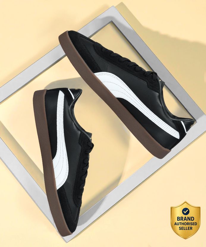 PUMA Club II Era Sneakers For Men (Black, 9) - Image 1