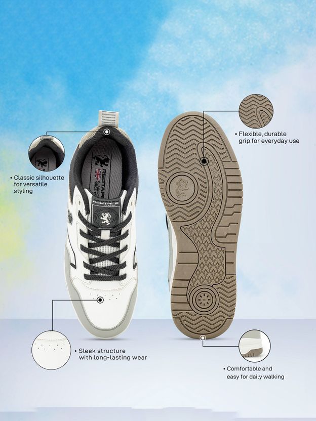 RED TAPE Men's Red Lifestyle Sneakers - Image 2