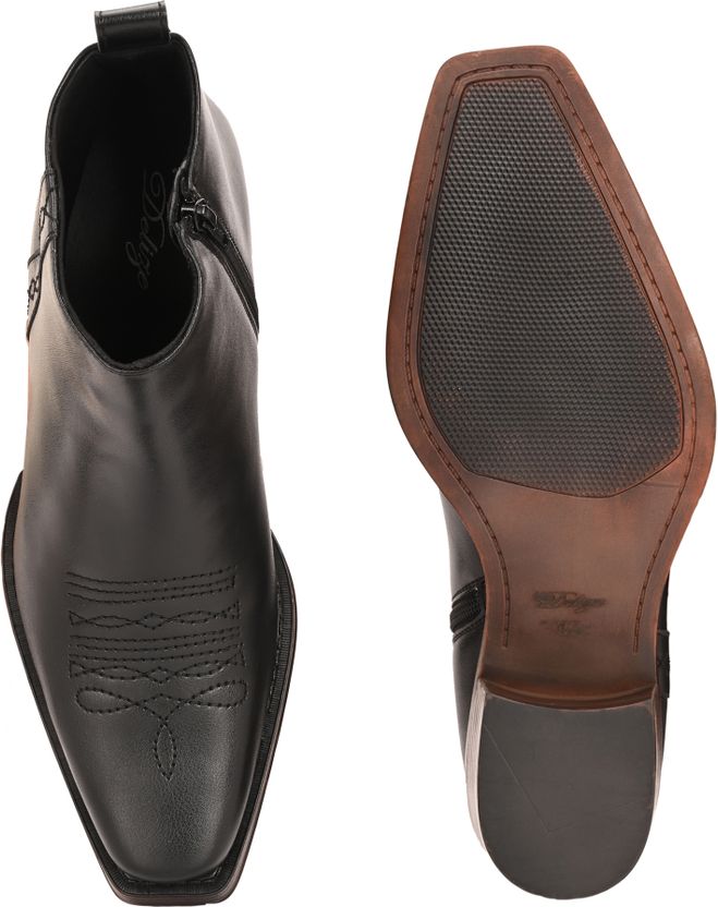 Delize CowBoy Ankle Boots For Men - Image 4