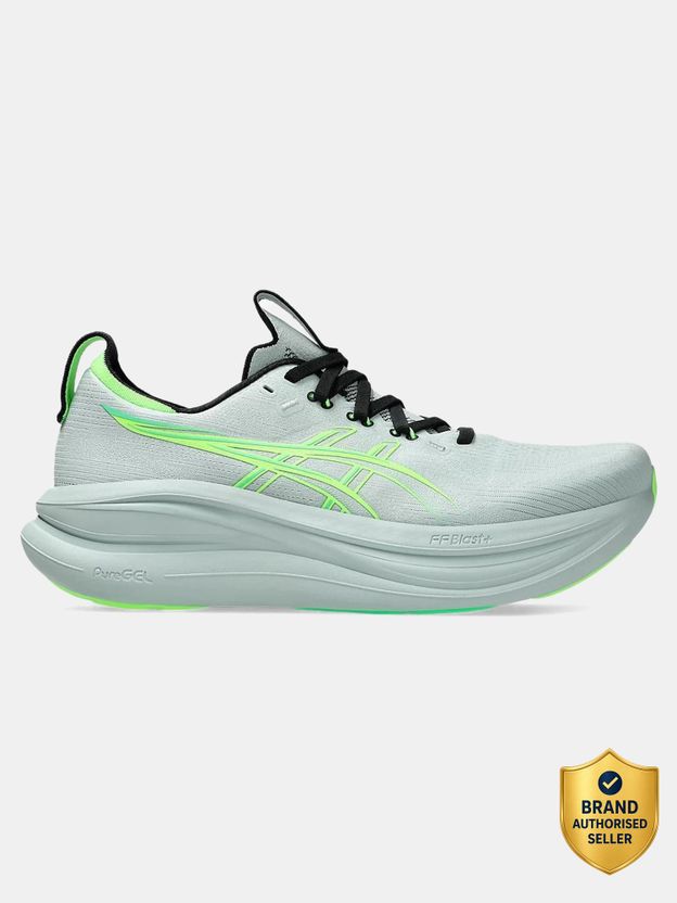 Asics GEL-NIMBUS 28 Men's Running Shoes (Green, 7) - Image 10