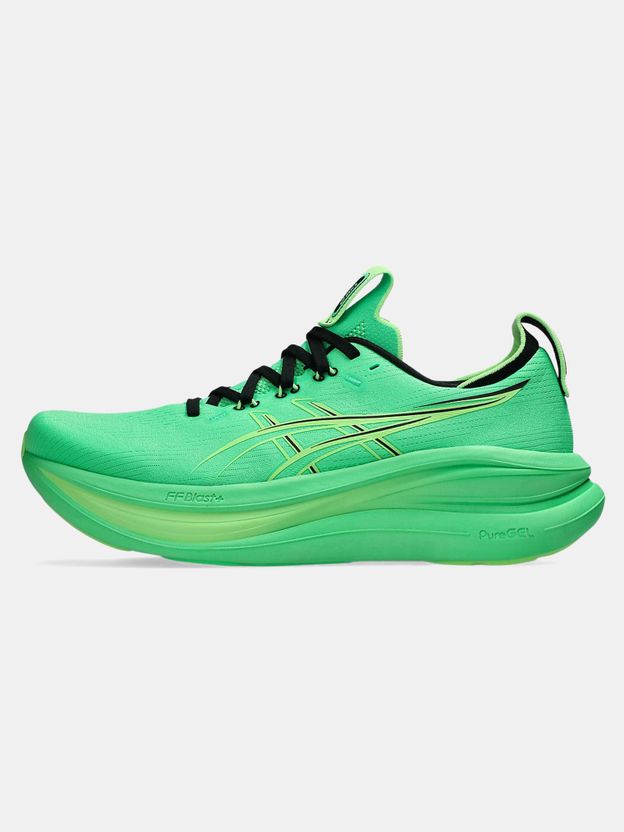 Asics GEL-NIMBUS 28 Men's Running Shoes (Green, 7) - Image 3