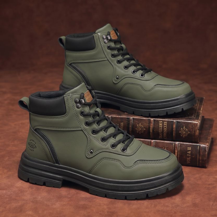 6ONE9 Men's Black High Ankle Sneaker Boots - Image 2