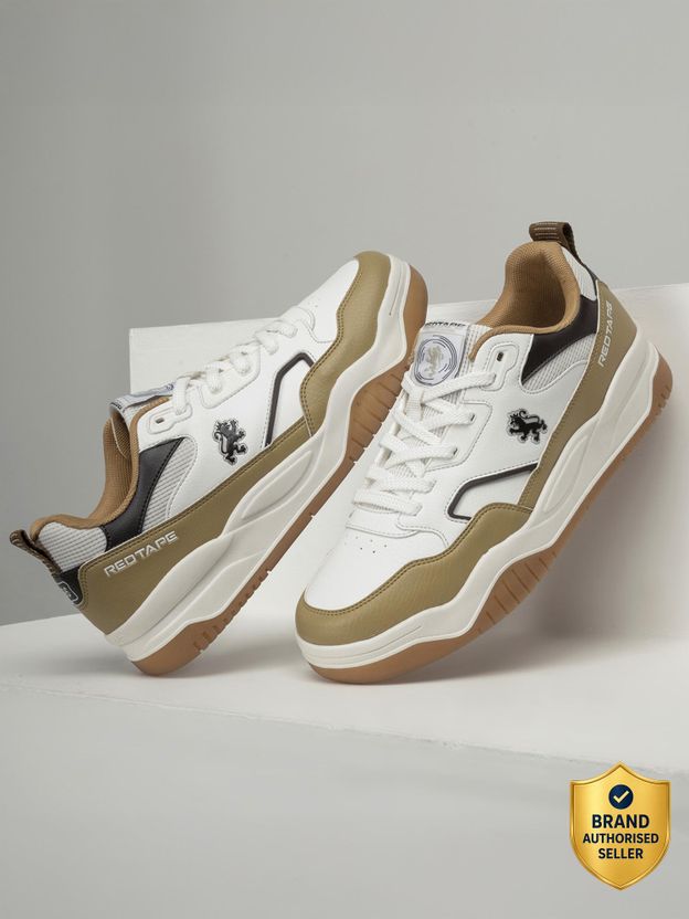 RED TAPE Men's Red Lifestyle Sneakers - Image 7