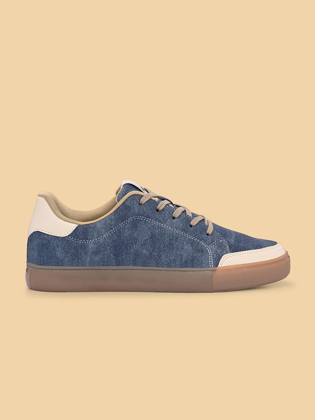 HRX by Hrithik Roshan HX-411 06 Men's Sneakers (Blue, Beige) - Image 4