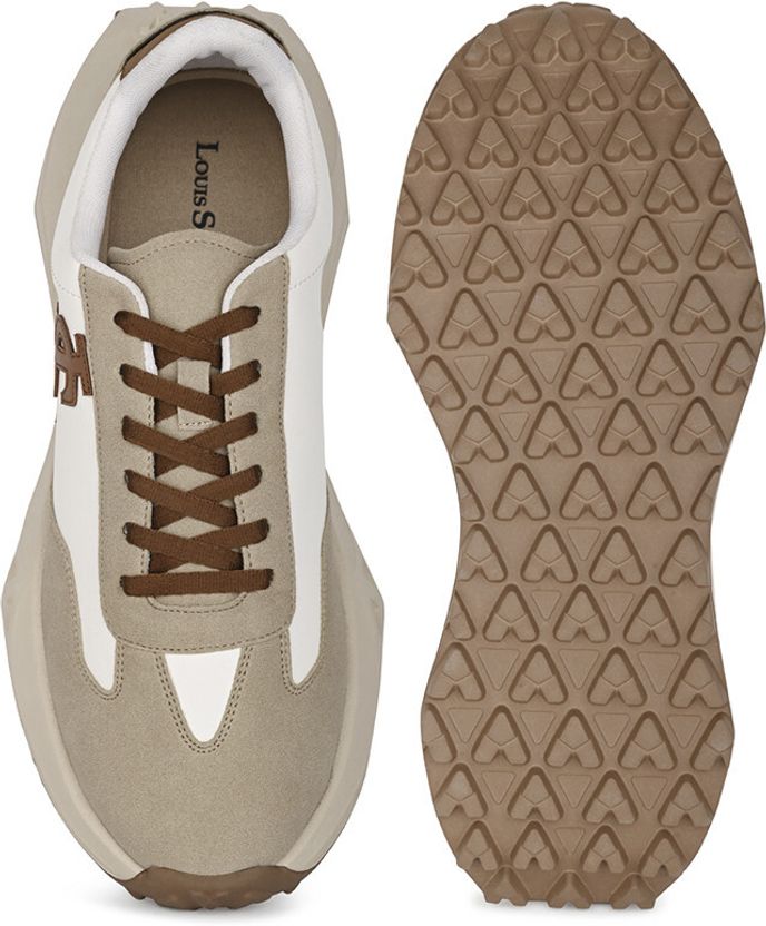 Louis Stitch Men's White and Beige Sneaker - Image 9