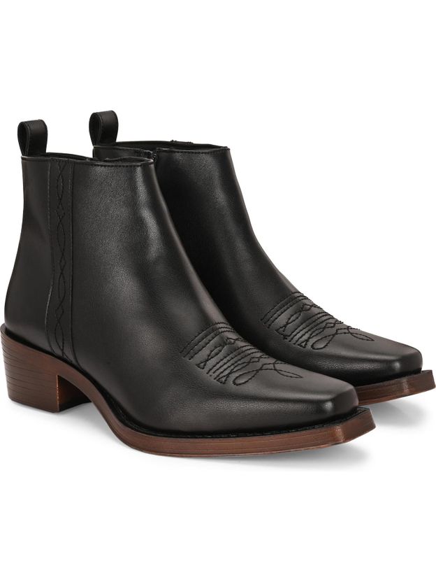 Delize CowBoy Ankle Boots For Men - Image 1