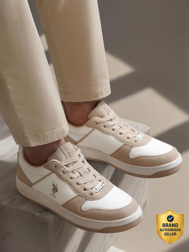 U.S. POLO ASSN. JOAN Men's Tan Sneakers 8 - Image 9