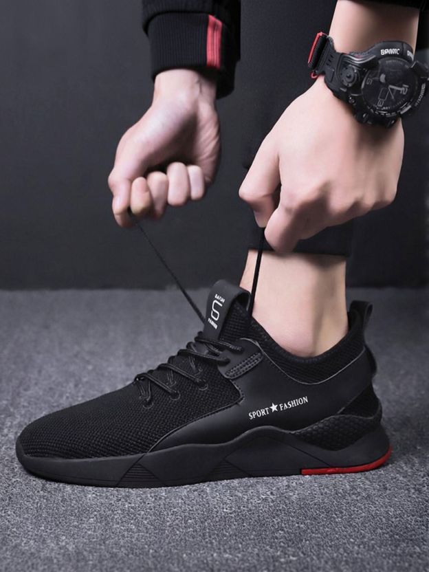 HOTSTYLE Men's Black Running Shoes 6 - Image 7