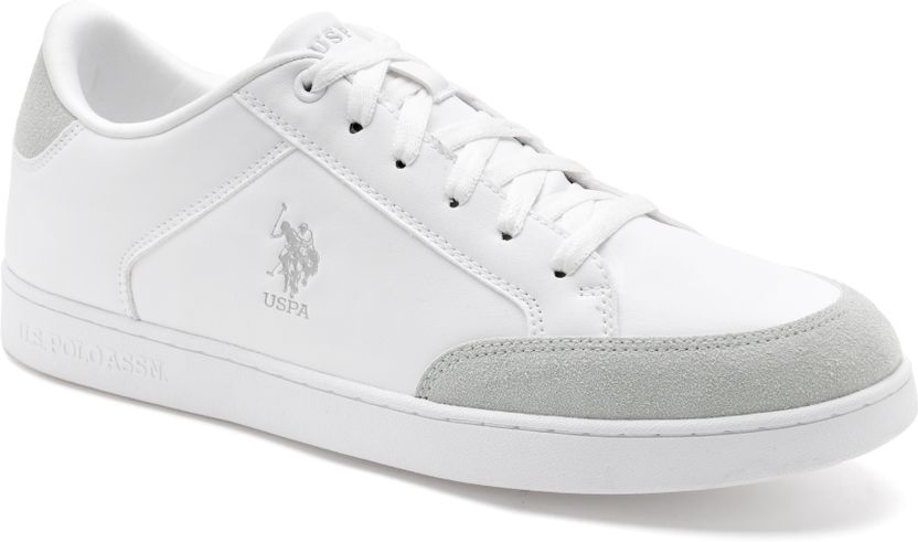 U.S. POLO ASSN. VANCER 2.0 Men's White Sneakers 9 - Image 2