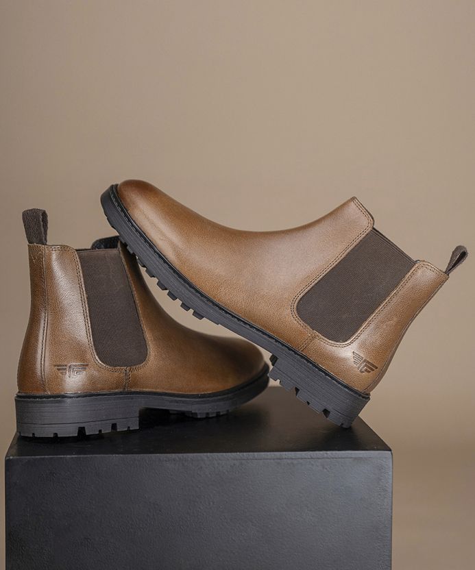 RED TAPE Boots For Men (Brown , 10) - Image 1