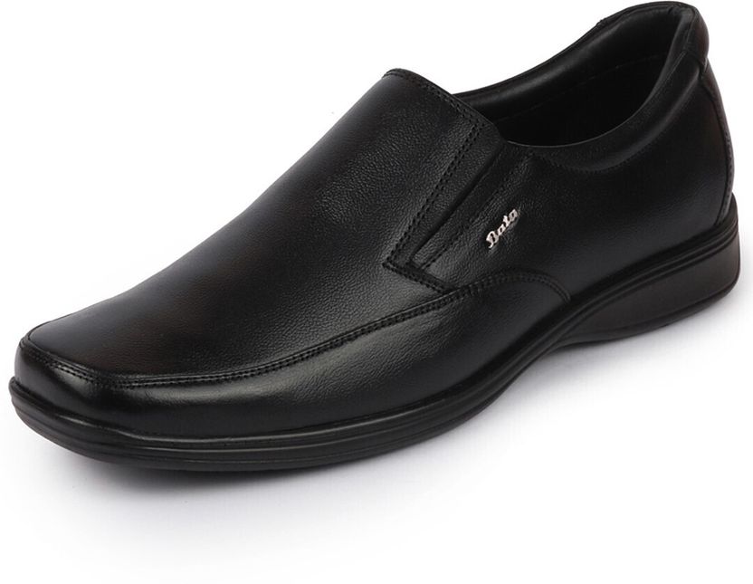Bata Men's Black Slip-On Formal Shoes Size 7 - Image 2