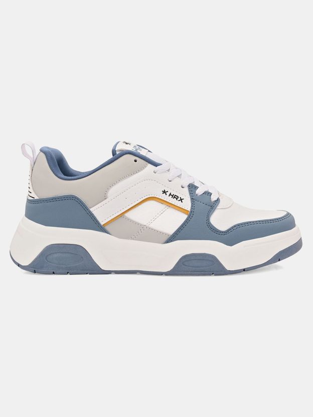 HRX by Hrithik Roshan Men's White & Blue Sneakers - Image 6