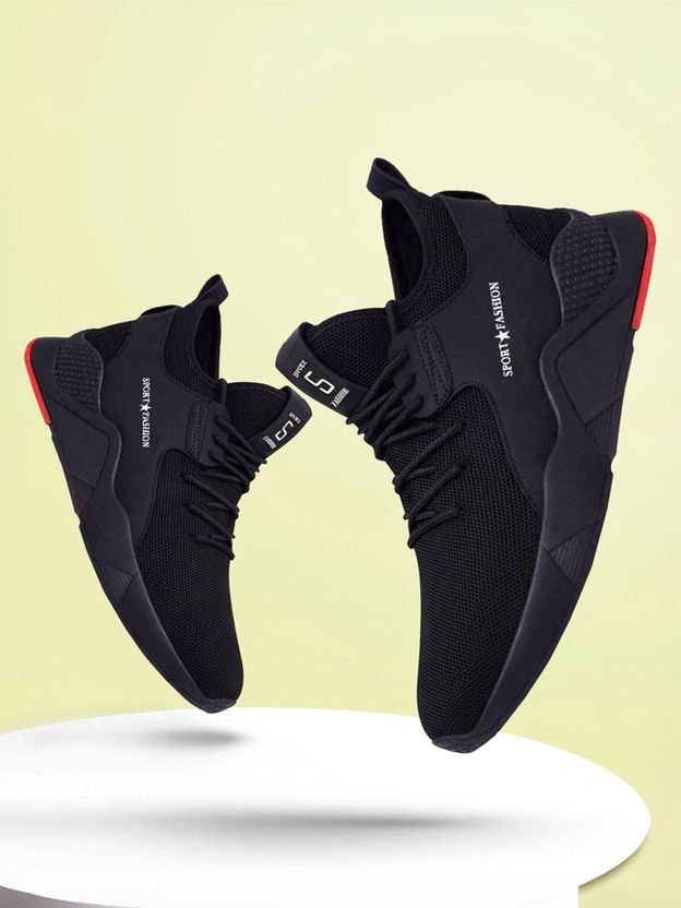 HOTSTYLE Men's Black Running Shoes 6 - Image 2