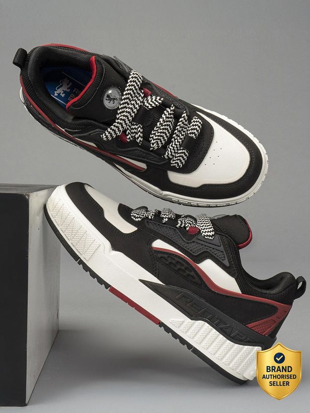 RED TAPE Men's Red Lifestyle Sneakers - Image 9