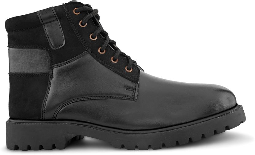 Roadster Men Black Solid Heeled Lace Up High Top - Image 7