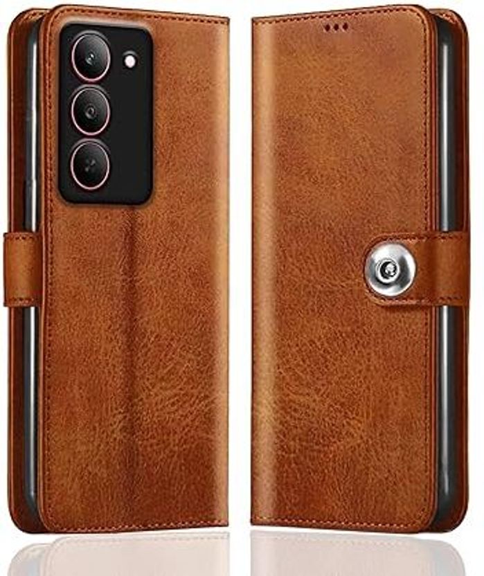 Chaseit Flip Cover for realme 14X 5G (Brown) - Image 1