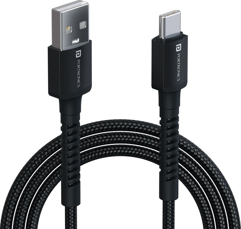 Portronics USB Type C Cable 3A 1m - Image 1