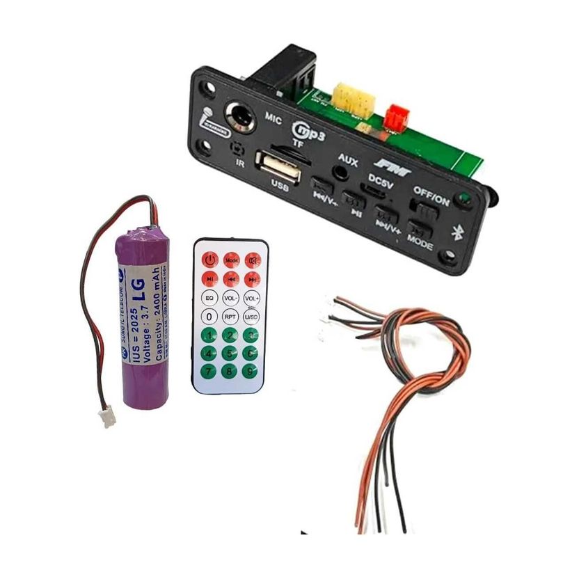DKGROW Bluetooth MP3 Module with 2400mAh Battery - Image 1