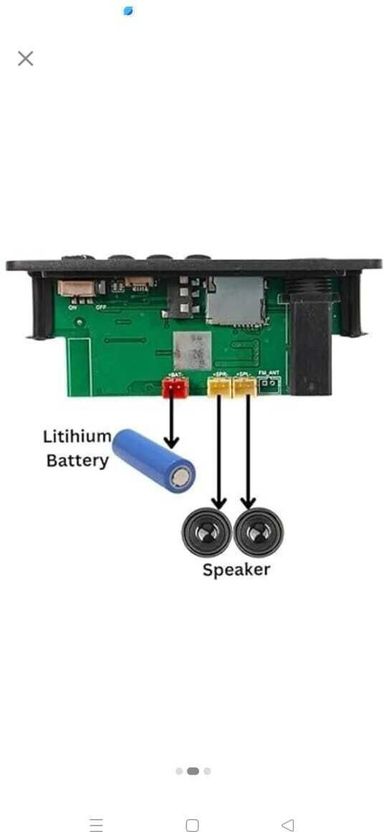 DKGROW Bluetooth MP3 Module with 2400mAh Battery - Image 4