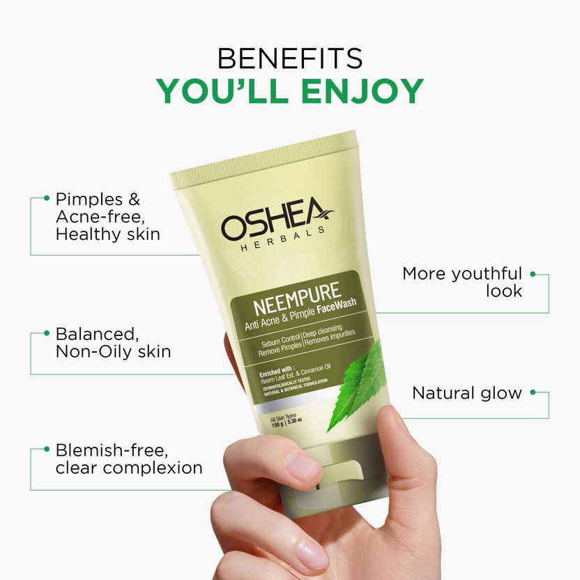 Oshea Herbals Neempure Anti Acne Facewash - Image 7