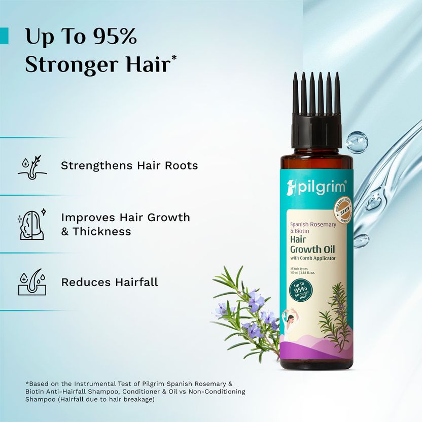 Pilgrim Spanish Rosemary & Biotin Hair Oil 30 ml - Image 2