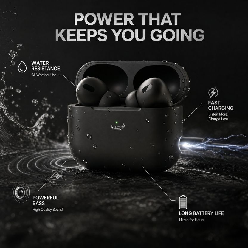 allons Premium Pro Wireless ANC Ultra Earbuds P250 - Image 8