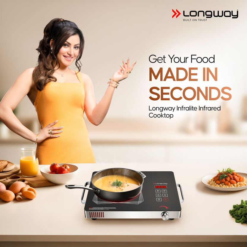 Longway 2200W Induction Cooktop Black Silver - Image 2