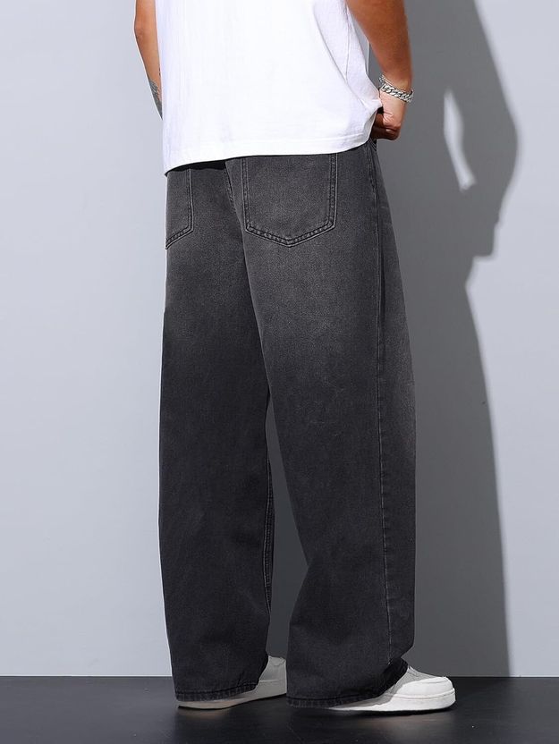BLACSMOKY Men Relaxed Fit Mid Rise Grey Jeans - Image 2