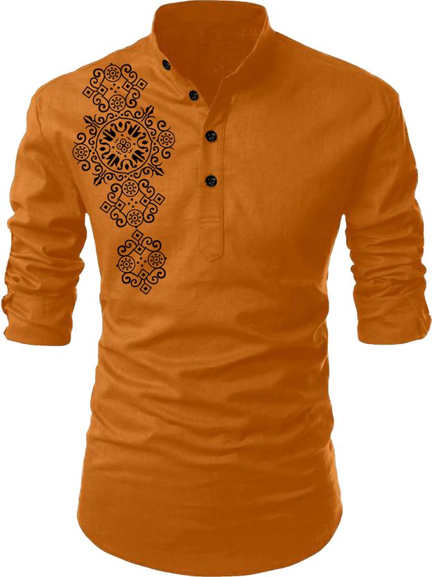 Kavyangle Men Solid Straight Kurta - Image 6