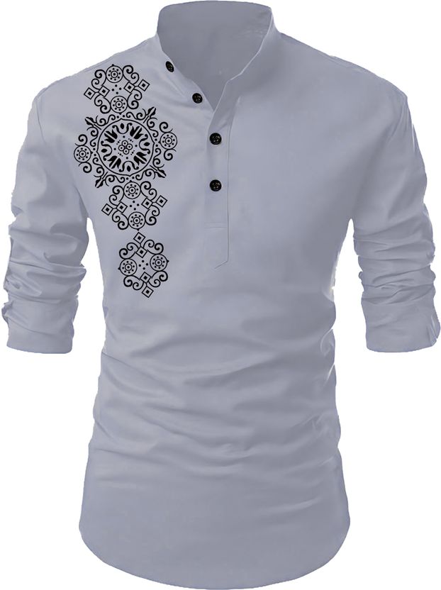 Kavyangle Men Solid Straight Kurta - Image 8
